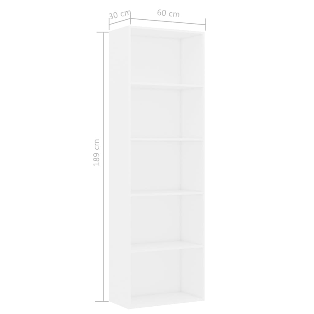 Book Cabinet 40x30x189 cm Engineered Wood , cabinet , Bookcases & Standing Shelves,Cabinets & Storage -,Easy Installation,eligant,Furniture -,Home & Garden -,Home Decor,Interior Design,Modern Design,new-305021,Shelving -,Storage & Organisation -,Wooden Fu