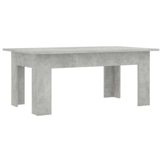 Coffee Table Concrete 100x60x42 cm Engineered Wood with elegant and sturdy design for modern interior decor enhancements.