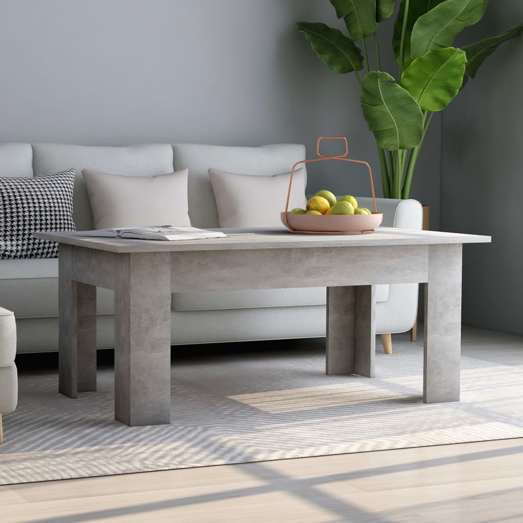 Coffee Table Concrete 100x60x42 cm Engineered Wood , Accent Tables -> Coffee Tables , Accent Tables -,Coffee Tables,Durable,eligant,Furniture -,Home & Garden -,Modern Design,new-305021,Tables -