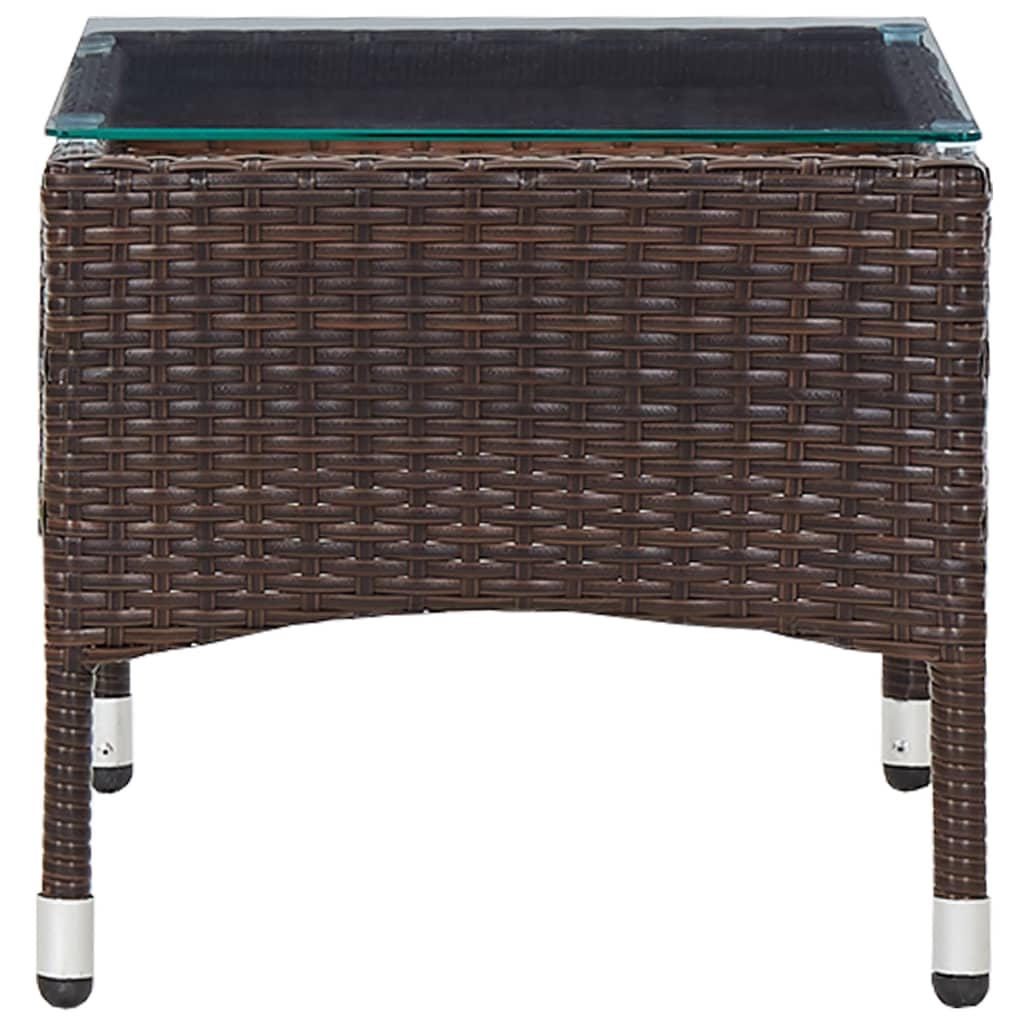 Coffee Table  60x40x36 cm Poly Rattan - Cherryfurnie LLC This poly rattan coffee table adds style and versatility to your living space. Made with weather resistant materials, it is durable and easy to clean for daily use. The table's design allows for easy movement and can also be used as a side, coffee, end, or couch table. Assembly is a breeze. Colour: Brown Material: PE rattan, glass Dimensions: 60 x 40 x 36 cm (L x W x H) Weather resistant Easy to clean Assembly required: Yes  Coffee Table #