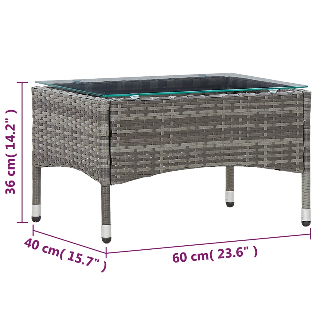 Coffee Table 60x40x36 cm Poly Rattan , Furniture -> Outdoor Furniture -> Outdoor Tables , Durable,eligant,Furniture -,Home & Garden -,Modern Design,new-305021,Outdoor Furniture -,Outdoor Tables