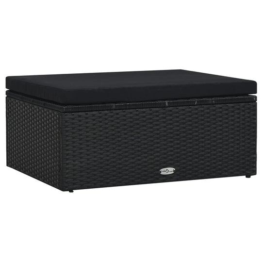 Garden Lounge 5 Piece Set with Cushions Poly Rattan