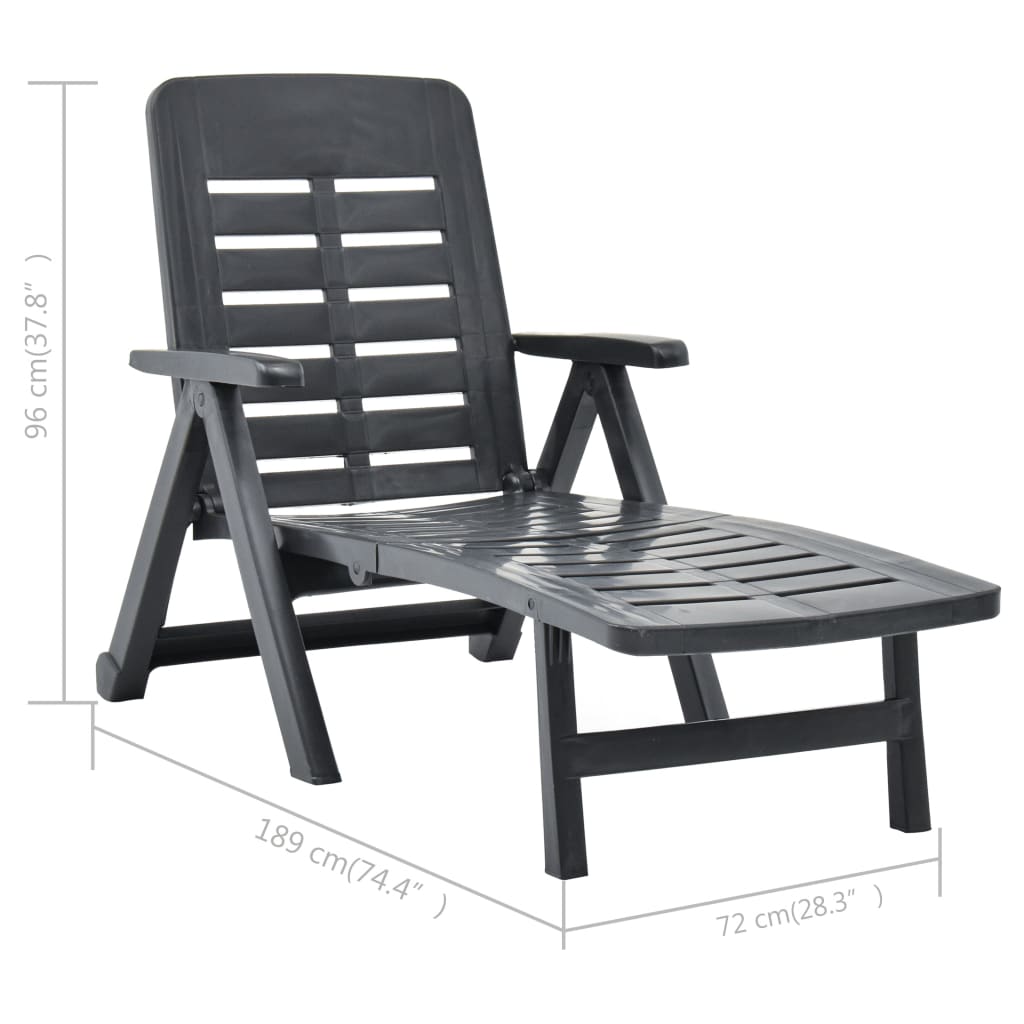 Folding Sun Lounger Plastic , Outdoor Seating -> Sunloungers , Chairs -,Decor -,Durable,eligant,Furniture -,Home & Garden -,Home Decor,Modern Design,new-305021,Outdoor Furniture -,Outdoor Furniture Sets,Outdoor Seating -,Sunloungers