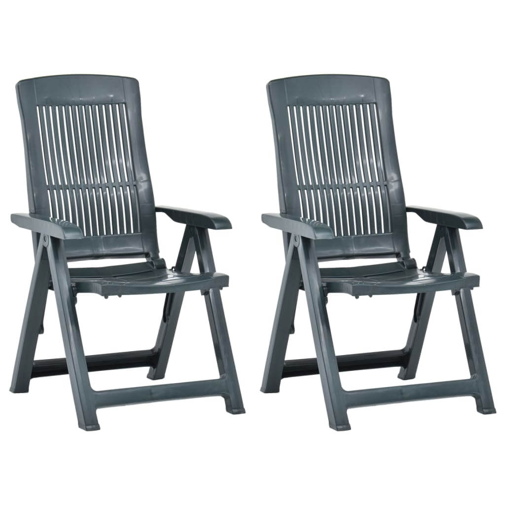 Garden Reclining Chairs 2 pcs Plastic . Furniture -> Outdoor Furniture -> Outdoor Seating -> Outdoor Chairs