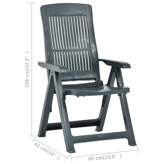 Garden Reclining Chairs 2 pcs Plastic . Furniture -> Outdoor Furniture -> Outdoor Seating -> Outdoor Chairs