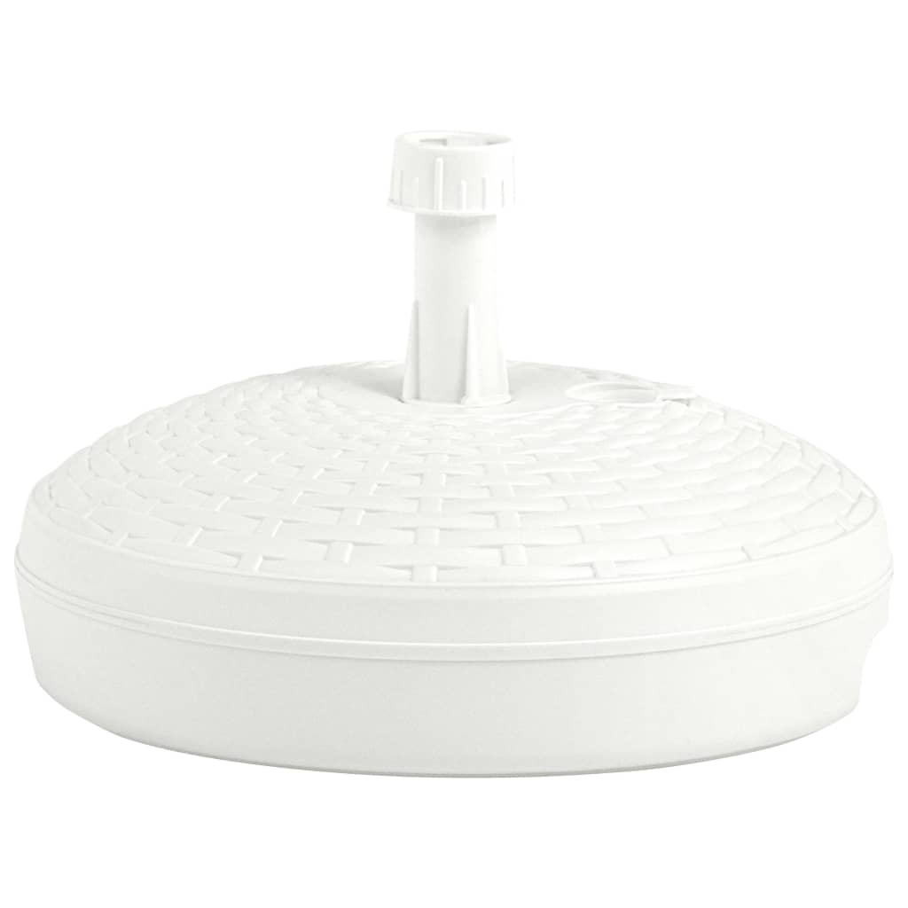 Umbrella Base Sand/Water Filled 20 L White Plastic Rattan