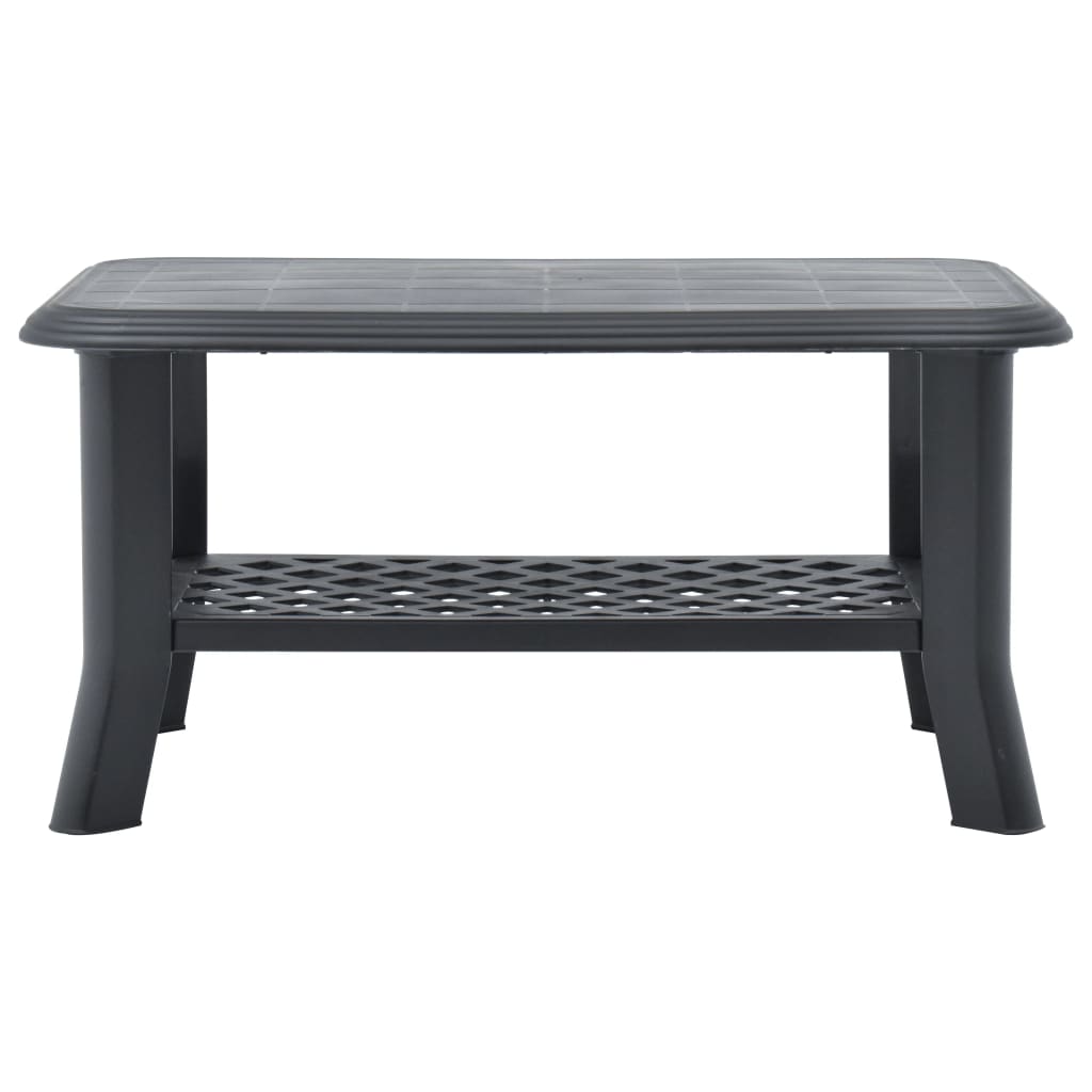 Coffee Table Anthracite 90x60x46 cm Plastic