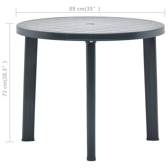 Garden Table 89 cm Plastic , Outdoor Tables