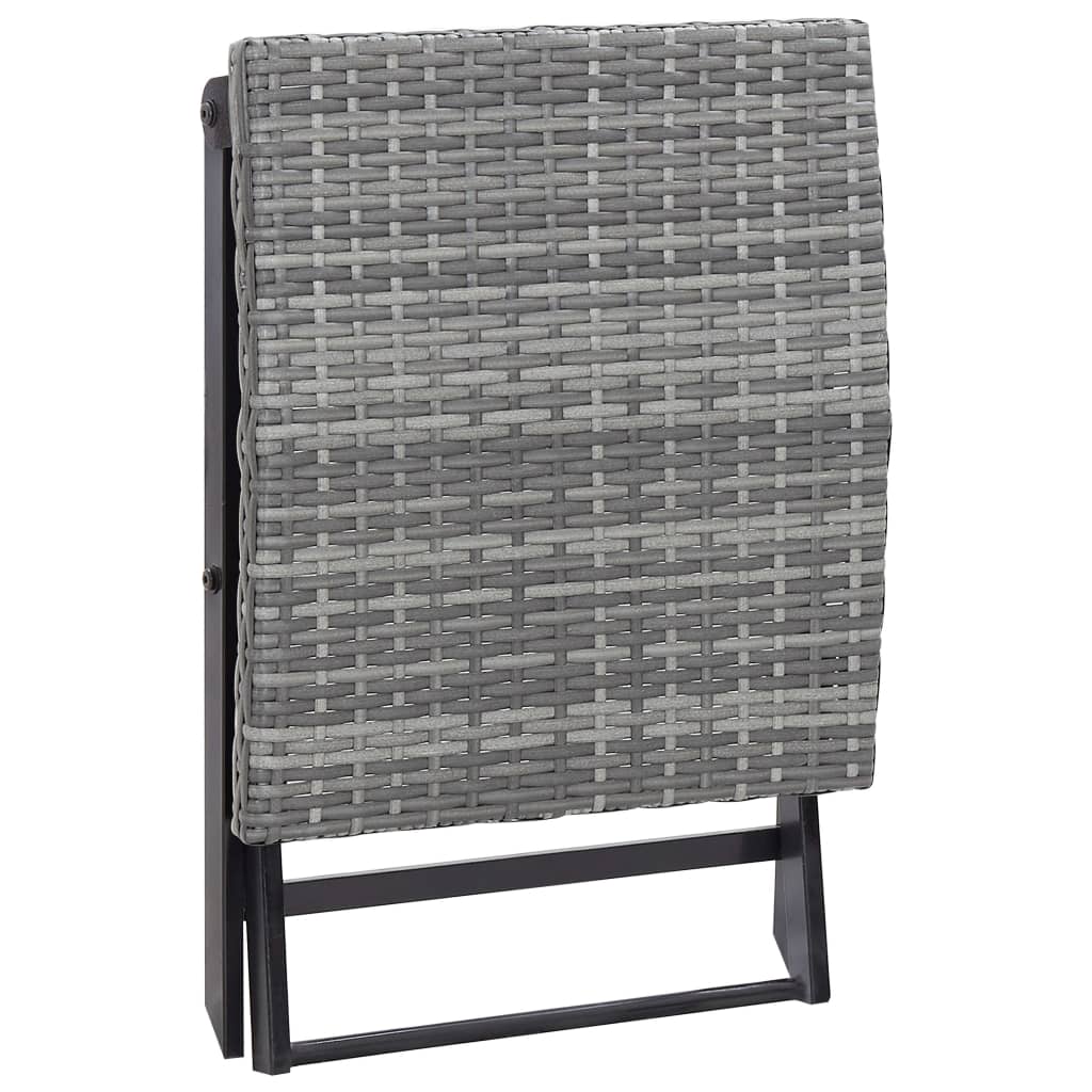 Folding Stool Poly Rattan