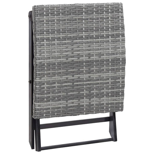 Folding Stool Poly Rattan