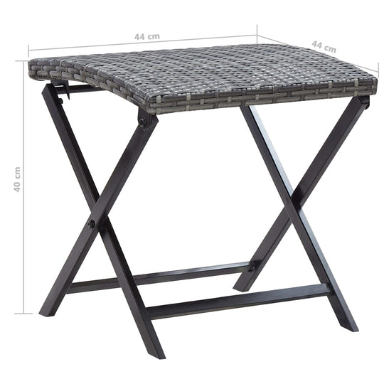 Folding Stool Poly Rattan