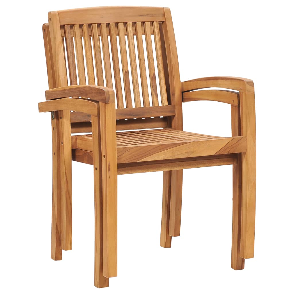 Stacking Garden Dining Chairs 2 pcs Solid Teak Wood , Furniture -> Outdoor Furniture -> Outdoor Seating -> Outdoor Chairs , Durable,eligant,Furniture -,Home & Garden -,Modern Design,new-305021,Outdoor Chairs,Outdoor Furniture -,Outdoor Seating -,Wooden Fu