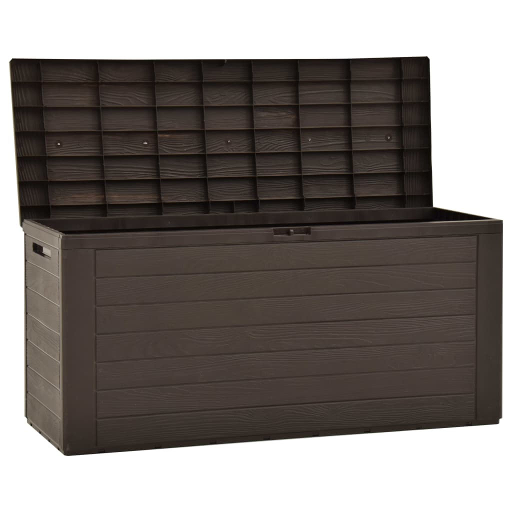 Garden Storage Box Brown 116x44x55 cm