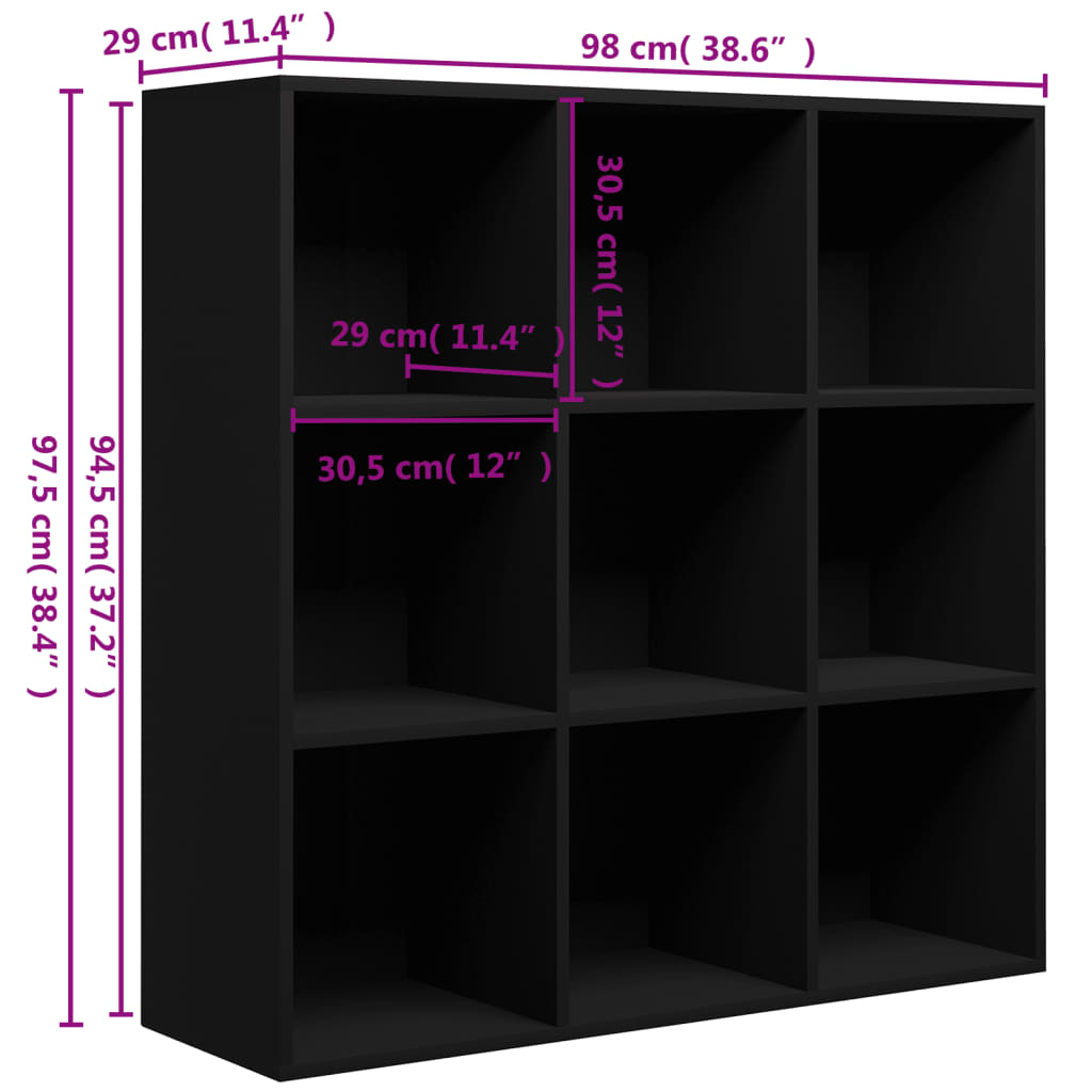 Book Cabinet 98x29x97.5 cm Engineered Wood , Book Cabinet , Bookcases & Standing Shelves,Cabinets & Storage -,Decor -,Durable,eligant,Furniture -,Interior Design,Modern Design,new-305021,Office Furniture -,Shelving -,Storage & Organisation -,Stylish,Woode