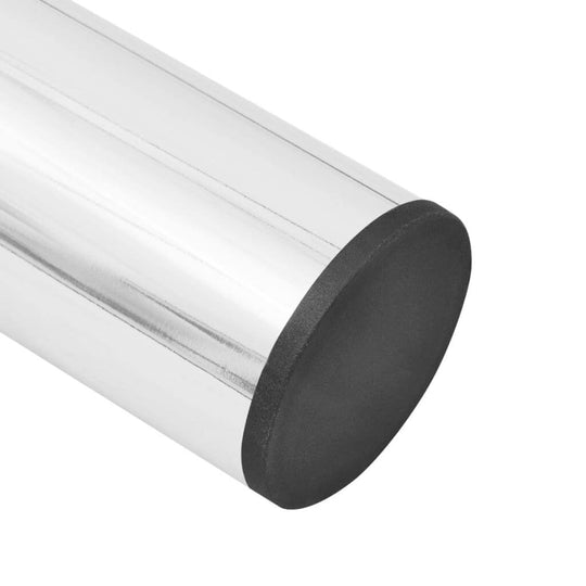 Telescopic Table Legs 4 pcs Chrome 710 mm-1100 mm close-up of chrome finish and rubber cap