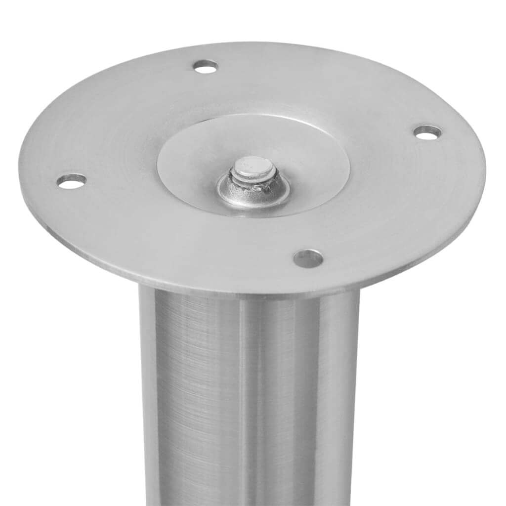 Telescopic Table Legs 4 pcs Stainless Steel 710 mm-1100 mm top view showing sturdy base for secure installation.