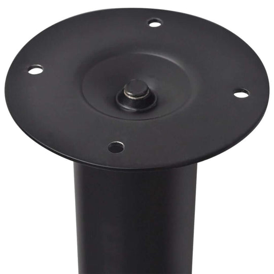 Telescopic Table Legs 4 pcs  710 mm-1100 mm black mounting plate for adjustable height furniture.