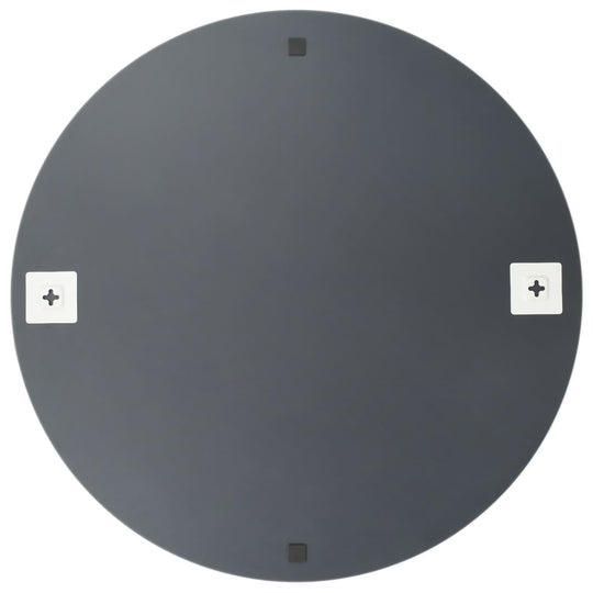 Back view of Wall Mirrors  pcs 60 cm Round Glass showing mounting accessories for easy installation.