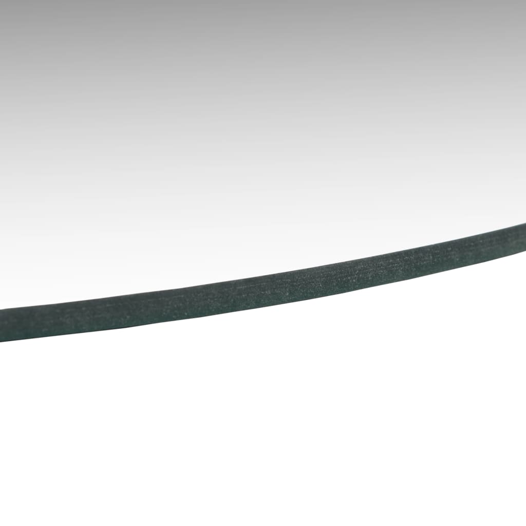 Close-up of the edge detail of a Wall Mirrors  pcs 60 cm Round Glass, showcasing its sleek and minimalistic design.