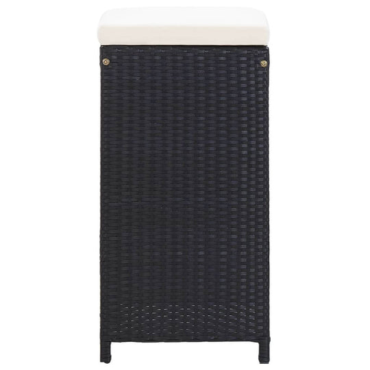 7 Piece Garden Bar Set with Cushions Poly Rattan