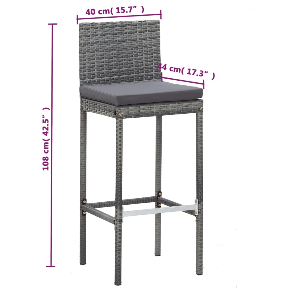 5 Piece Outdoor Bar Set Poly Rattan and Wood Acacia , Furniture -> Outdoor Furniture -> Outdoor Furniture Sets , Durable,eligant,Furniture -,Home & Garden -,Modern Design,new-305021,Outdoor Furniture -,Outdoor Furniture Sets,Wooden Furniture