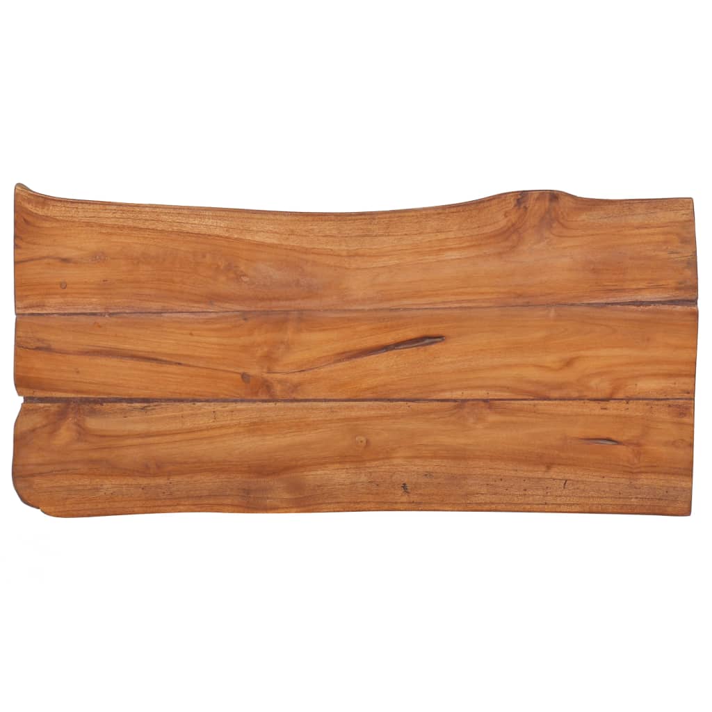 Solid teak wood surface showcasing natural grains and rustic finish, perfect for furniture design or decor.