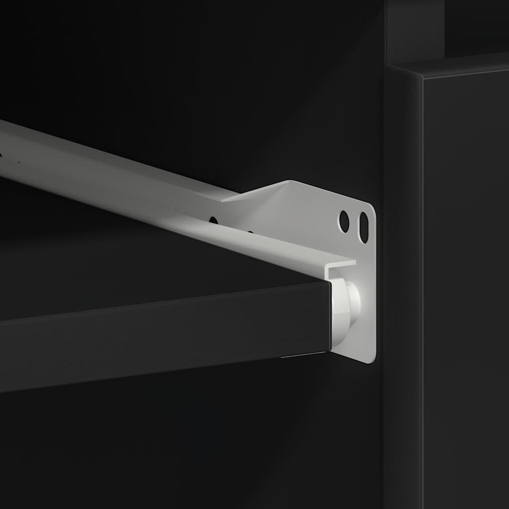 VidaXL Desk Black 90x45x76 cm Engineered Wood