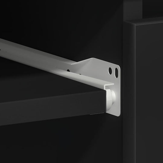 VidaXL Desk Black 90x45x76 cm Engineered Wood