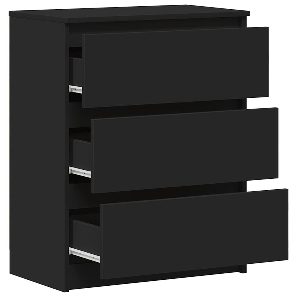 Sideboard Black 60x35x76 cm Engineered Wood