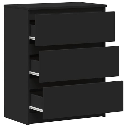 Sideboard Black 60x35x76 cm Engineered Wood