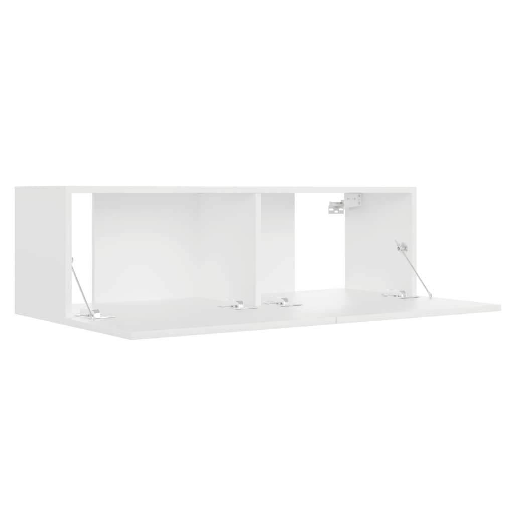 TV Cabinet 100×30×30 cm – Engineered Wood Media Console with drop-down doors and wall-mounted design, ideal for organized storage.