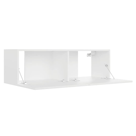 TV Cabinet 100×30×30 cm – Engineered Wood Media Console with drop-down doors and wall-mounted design, ideal for organized storage.