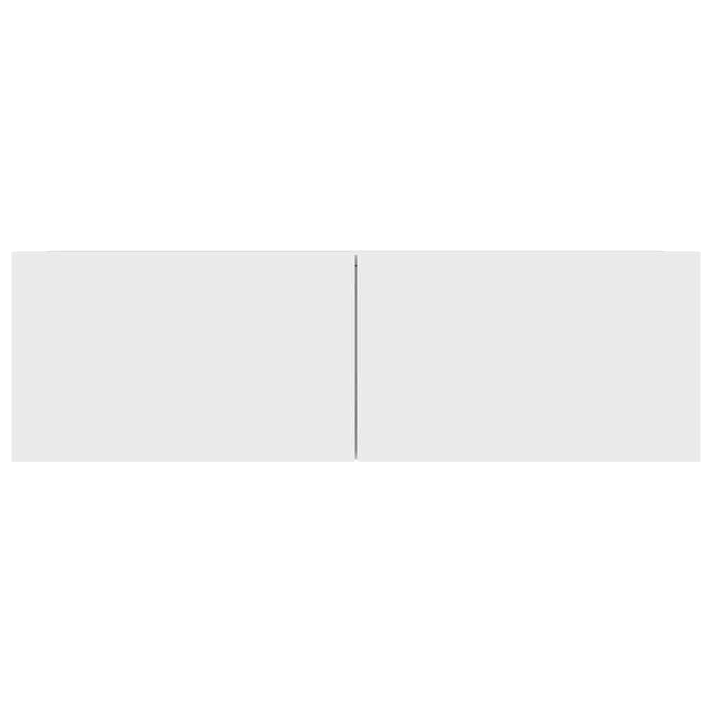 TV Cabinet 100×30×30 cm – Engineered Wood Media Console with wall-mounted design and two compartments with drop-down doors.