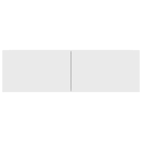 TV Cabinet 100×30×30 cm – Engineered Wood Media Console with wall-mounted design and two compartments with drop-down doors.