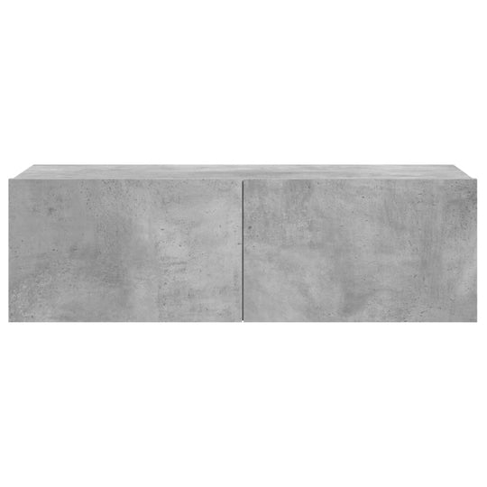 TV Cabinet Concrete Grey 100x30x30 cm Engineered Wood