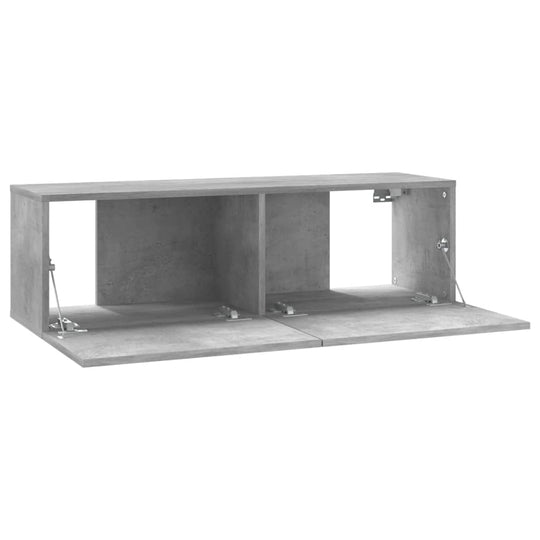 TV Cabinet Concrete Grey 100x30x30 cm Engineered Wood