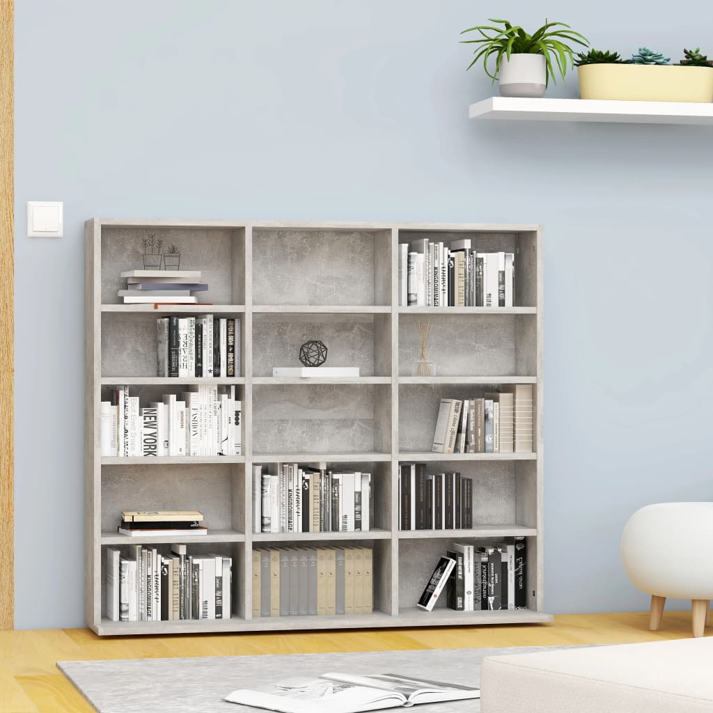 CD Cabinet Concrete 102x23x89.5 cm Engineered Wood , Furniture -> Cabinets & Storage -> Media Storage Cabinets & Racks , Cabinets & Storage -,Durable,eligant,Furniture -,Home & Garden -,Media Storage Cabinets & Racks,Modern Design,new-305021