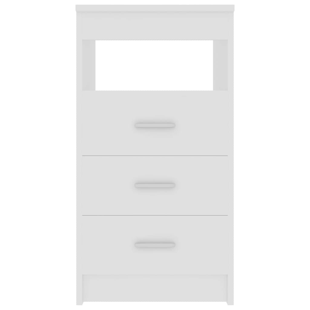 Drawer Cabinet White 40x50x76 cm Engineered Wood