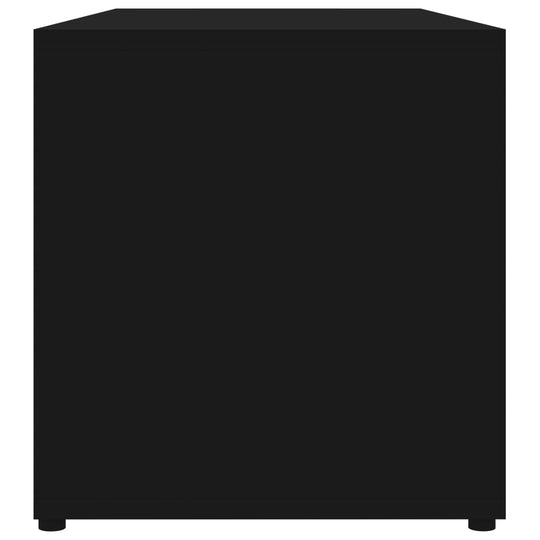 TV Cabinet Black 80x34x36 cm Engineered Wood