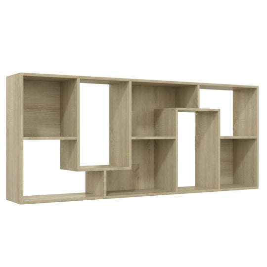Book Cabinet Sonoma Oak 67x24x161 cm Engineered Wood with spacious compartments for books and decor.