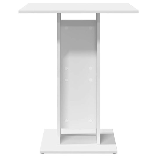 Bistro Table 60×60×75 cm – Engineered Wood Dining Table in white with sleek, timeless design, perfect for modern interiors.