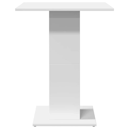 White Bistro Table 60×60×75 cm – Engineered Wood Dining Table with sleek design, perfect for modern interiors and dining areas.