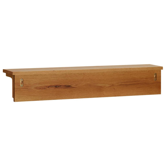 Solid oak wood coat rack with 9 hooks for indoor and outdoor use, perfect for home, garden, or patio furniture settings.