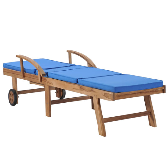 Sun Loungers with Cushions 2 pcs Solid Teak Wood , Outdoor Seating -> Sunloungers , Chairs -,Decor -,Durable,eligant,Furniture -,Home & Garden -,Home Decor,Modern Design,new-305021,Outdoor Furniture -,Outdoor Furniture Sets,Outdoor Seating -,Sunloungers,W