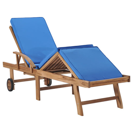 Sun Loungers with Cushions 2 pcs Solid Teak Wood , Outdoor Seating -> Sunloungers , Chairs -,Decor -,Durable,eligant,Furniture -,Home & Garden -,Home Decor,Modern Design,new-305021,Outdoor Furniture -,Outdoor Furniture Sets,Outdoor Seating -,Sunloungers,W