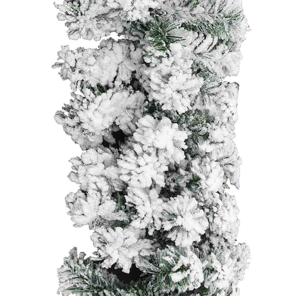 Christmas Garland with Flocked Snow   PVC