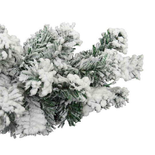 Christmas Garland with Flocked Snow   PVC