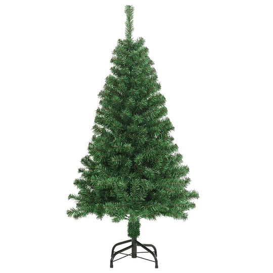 Artificial Christmas tree 150 cm with thick branches, lifelike green PVC for festive decor and holiday atmosphere.