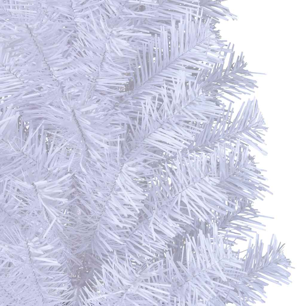 Artificial Christmas Tree with Thick Branches White 210 cm PVC