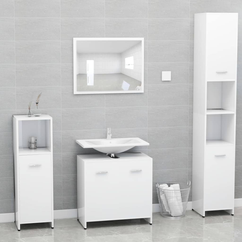 Bathroom Cabinet 60x33x61 cm Engineered Wood , Furniture -> Furniture Sets -> Bathroom Furniture Sets , Bathroom Furniture Sets,Cabinets & Storage -,Durable,eligant,Furniture -,Furniture Sets -,Home & Garden -,Interior Design,Modern Design,new-305021,Stor